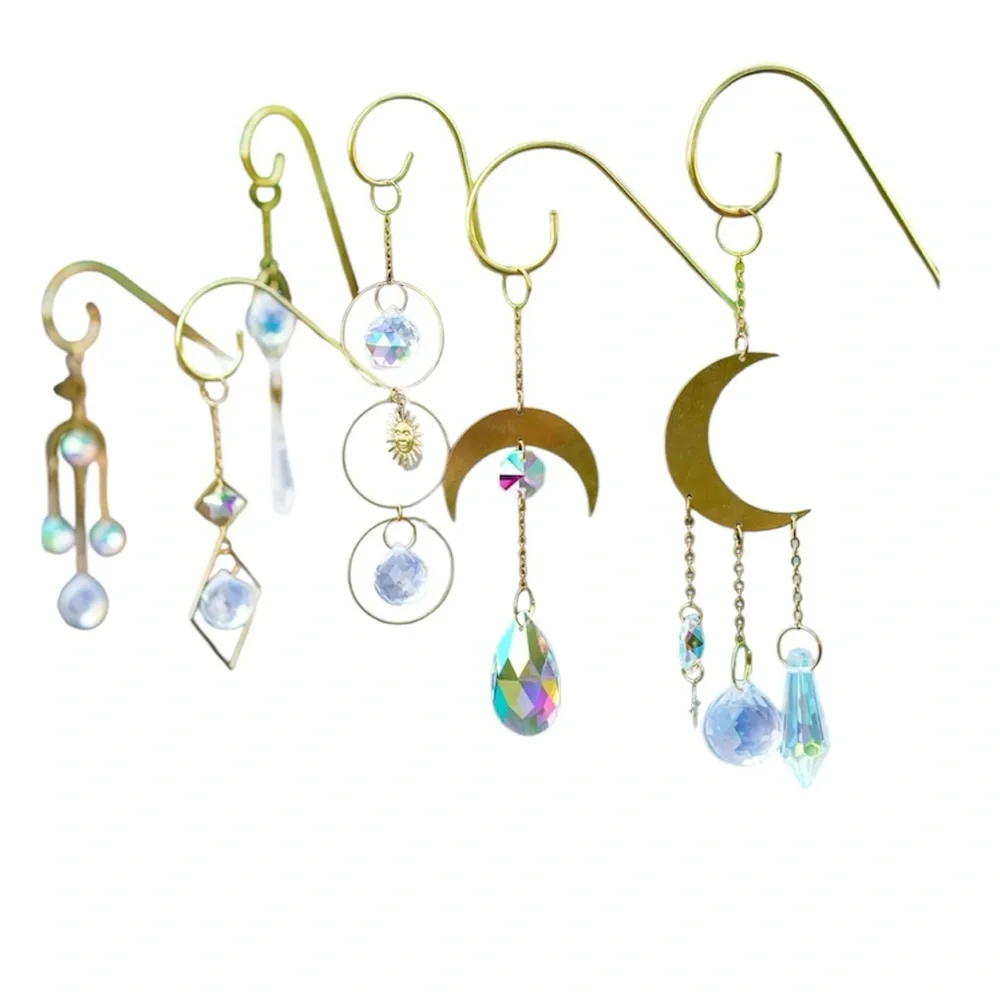 Colorful Crystal Sun Catcher Plant Picks 8-Inch Metal Garden Decor - Picture 8 of 9